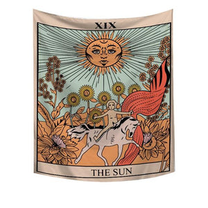 Ezoteric Tarot Card Tapestry Bedroom Living Room Decorations Blanket Astrology Divination Wall Hanging Tapestry Wall Decor Cloth