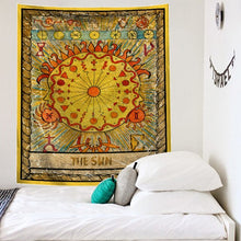 Load image into Gallery viewer, Ezoteric Tarot Card Tapestry Bedroom Living Room Decorations Blanket Astrology Divination Wall Hanging Tapestry Wall Decor Cloth